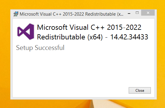 How to install Microsoft Visual C++ Redistributable