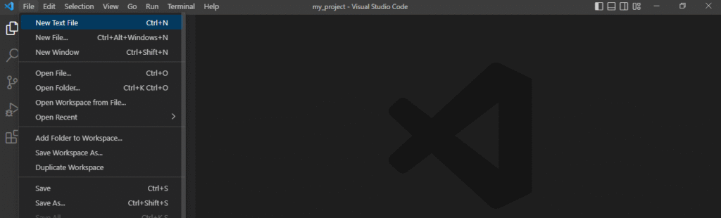 How to create an HTML file in Visual Studio Code