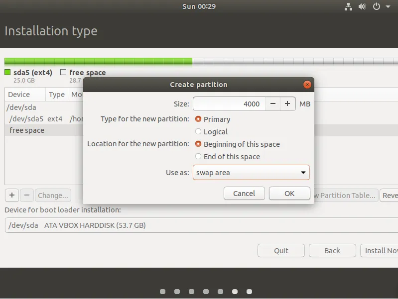 How to install Ubuntu (as a primary system | as a virtual machine) 9 How to partition a hard drive while installing Ubuntu as a virtual machine
