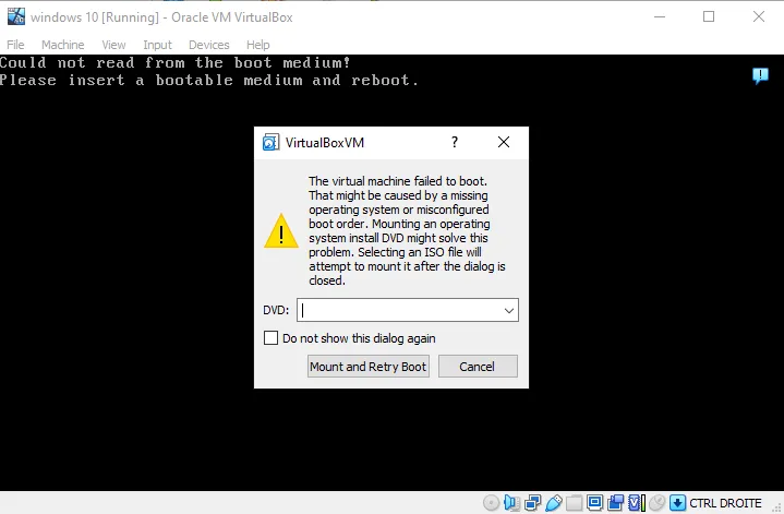 How to insert a disk into a Virtual Machine in VirtualBox: