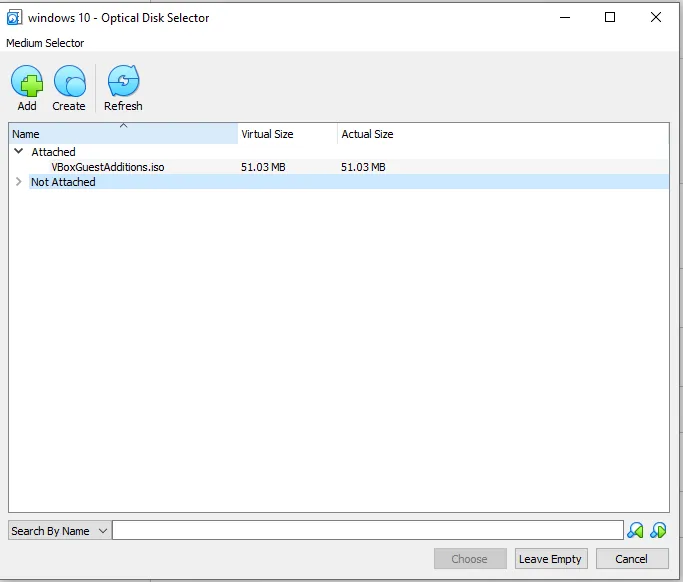 How to insert a disk into a Virtual Machine in VirtualBox: