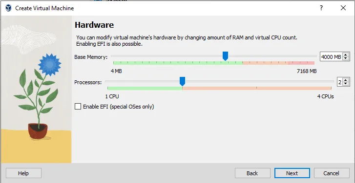 create a Virtual Machine on VirtualBox