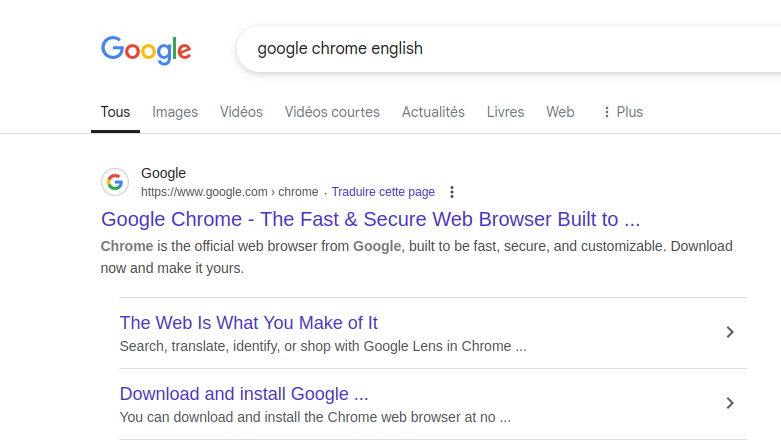 How to search on Google Chrome in Ubuntu